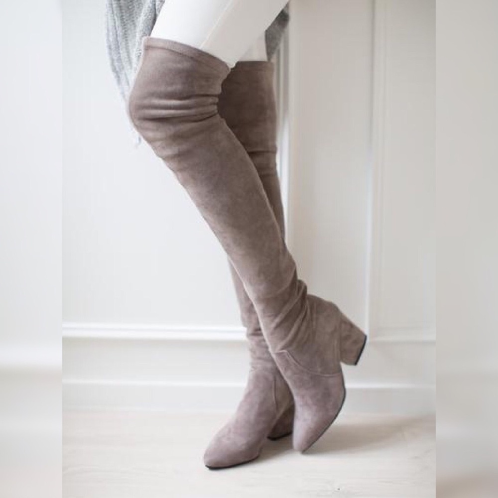 Goodnight Macaroon Over The Knee Suede Boots